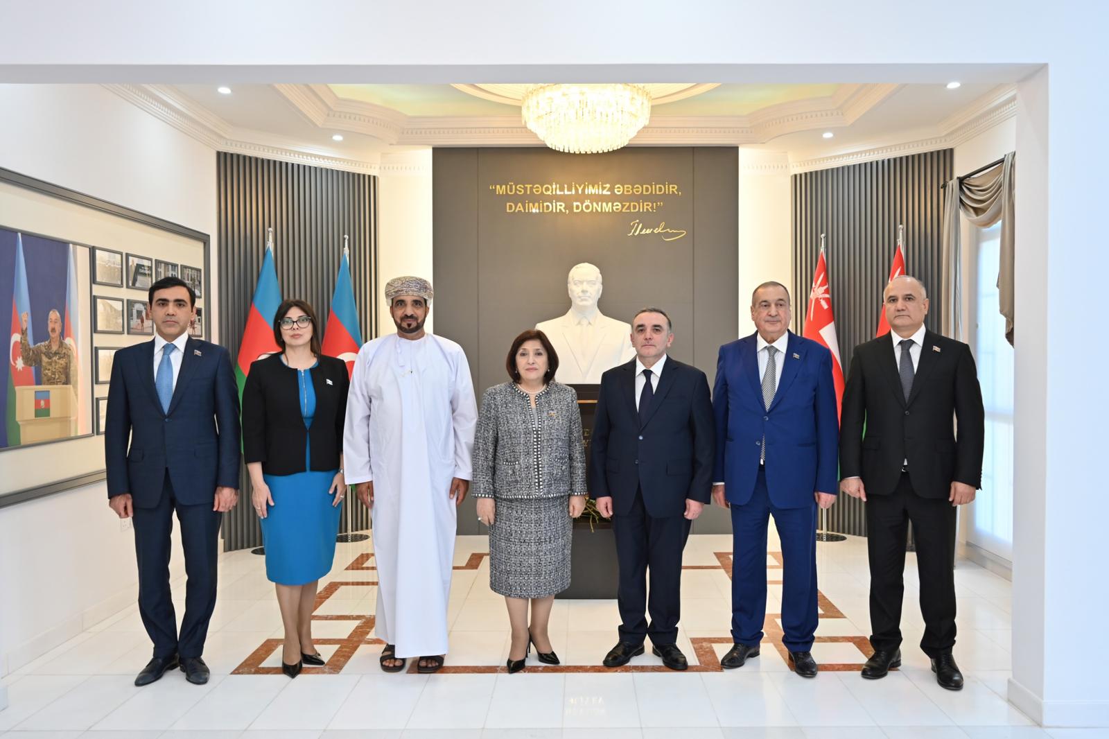 The Speaker of the National Assembly of the Republic of Azerbaijan, H.E. Sahiba Gafarova, visited the Embassy of the Republic of Azerbaijan in the Sultanate of Oman. Xeber basligi