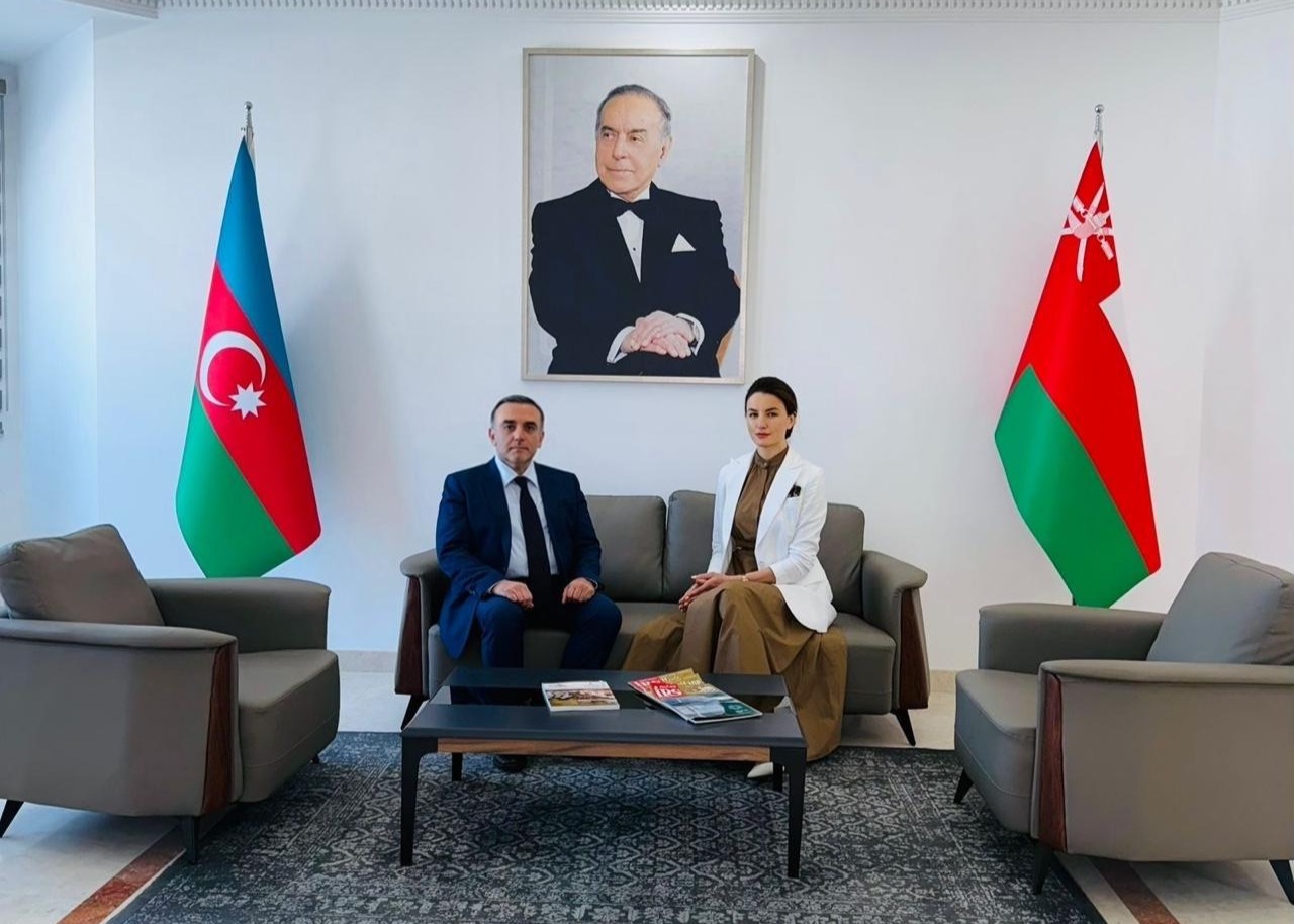On October 15, 2025, the Ambassador of the Republic of Azerbaijan to the Sultanate of Oman, HE Rashad Ismayilov, held a courtesy meeting with the newly appointed Ambassador of Ukraine to the Sultanate of Oman, Ms. Olga Selykh. Xeber basligi