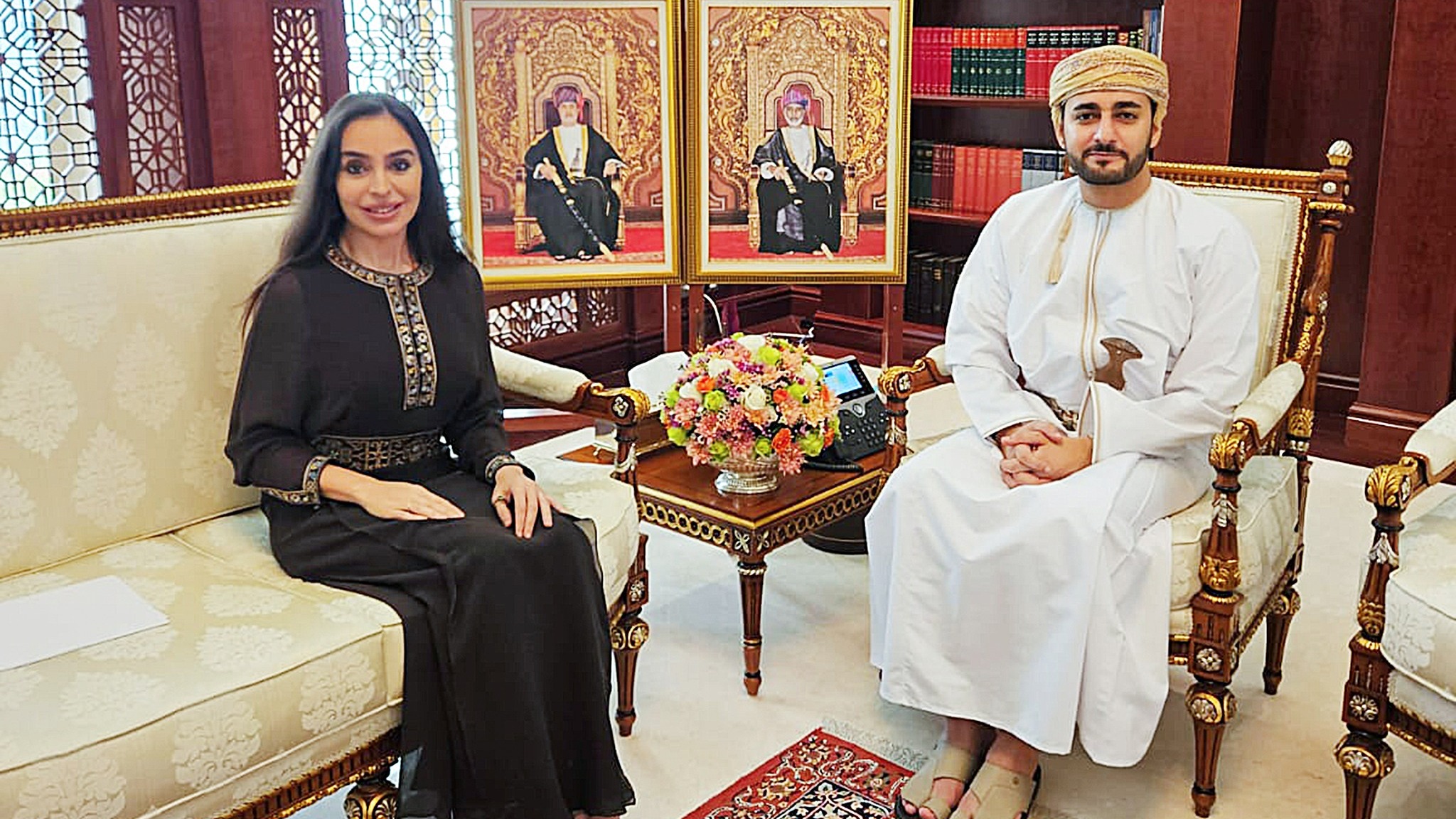 Leyla Aliyeva met in Muscat with the Crown Prince of the Sultanate of Oman, Sayyid Theyazin bin Haitham Al Said. Xeber basligi